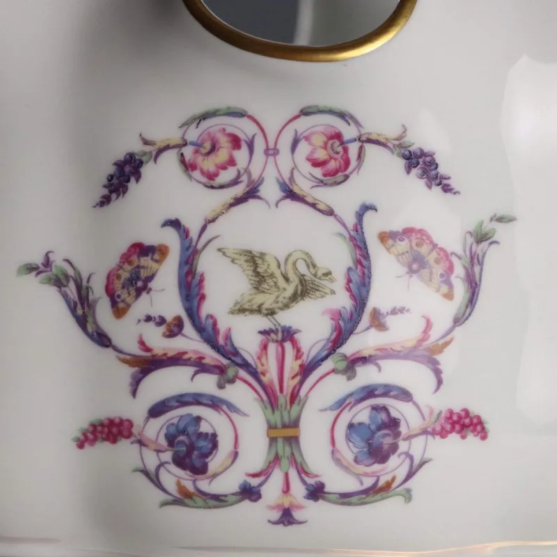 Best Pamono Glass Cooler attributed to Richard Ginori for Doccia Manufacture