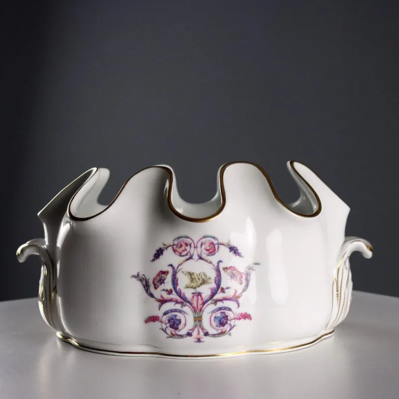 Best Pamono Glass Cooler attributed to Richard Ginori for Doccia Manufacture