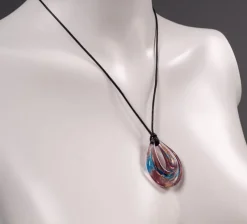 Pamono Glass Costume Jewelry Pendant, 1980s> Necklaces