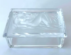 Pamono Glass Decorative Jewellery and Trinket Box by H.Hofmann> Trunks, Crates & Baskets