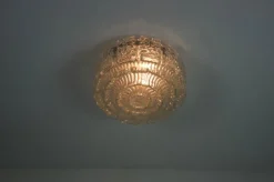 Pamono Glass Flush Mount from Glashütte Limburg, 1960s><noscript><img width=