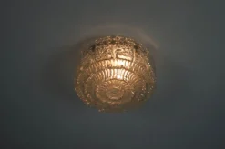 Pamono Glass Flush Mount from Glashütte Limburg, 1960s><noscript><img width=