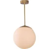 Clearance Pamono Glass Globe Opal 30 Pendant Light by Schwung