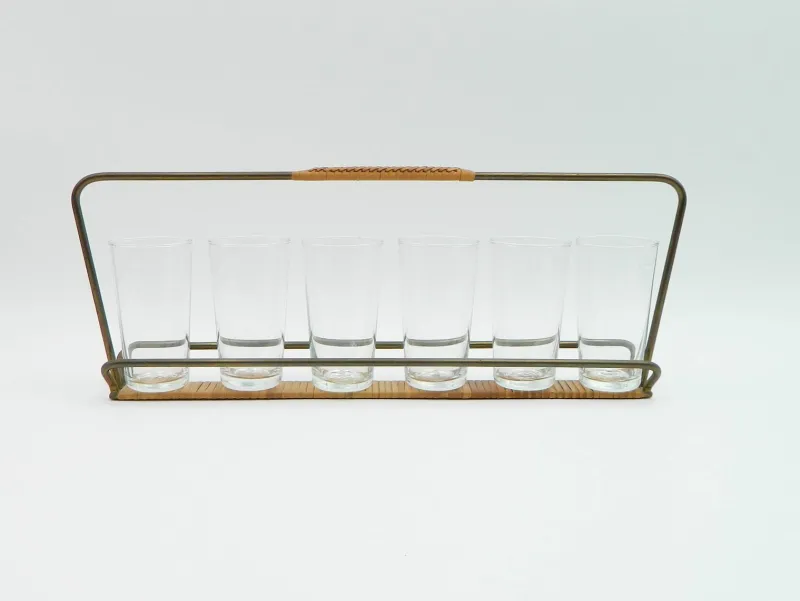 Discount Pamono Glass Holder in Glass by Carl Auböck, 1950s, Set of 7