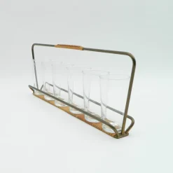 Discount Pamono Glass Holder in Glass by Carl Auböck, 1950s, Set of 7