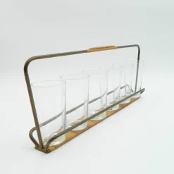 Discount Pamono Glass Holder in Glass by Carl Auböck, 1950s, Set of 7