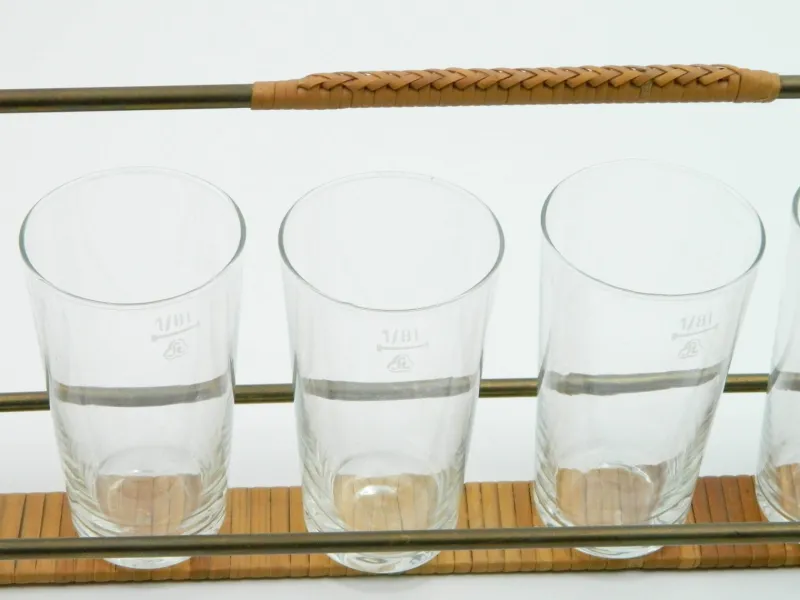 Discount Pamono Glass Holder in Glass by Carl Auböck, 1950s, Set of 7