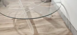 Hot Pamono Glass Living Room Table with Acrylic Glass Base