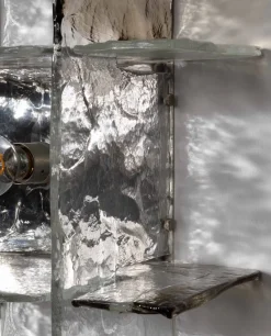Pamono Glass Model Ice Wall Light by Carlo Nason for AV Mazzega, 1970><noscript><img width=