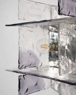 Pamono Glass Model Ice Wall Light by Carlo Nason for AV Mazzega, 1970