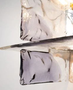 Pamono Glass Model Ice Wall Light by Carlo Nason for AV Mazzega, 1970