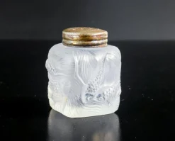 Pamono Glass Salt or Pepper Shaker in the style of Lalique> Salt & Pepper Shakers