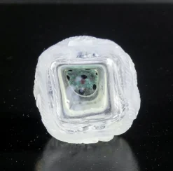 Pamono Glass Salt or Pepper Shaker in the style of Lalique><noscript><img width=