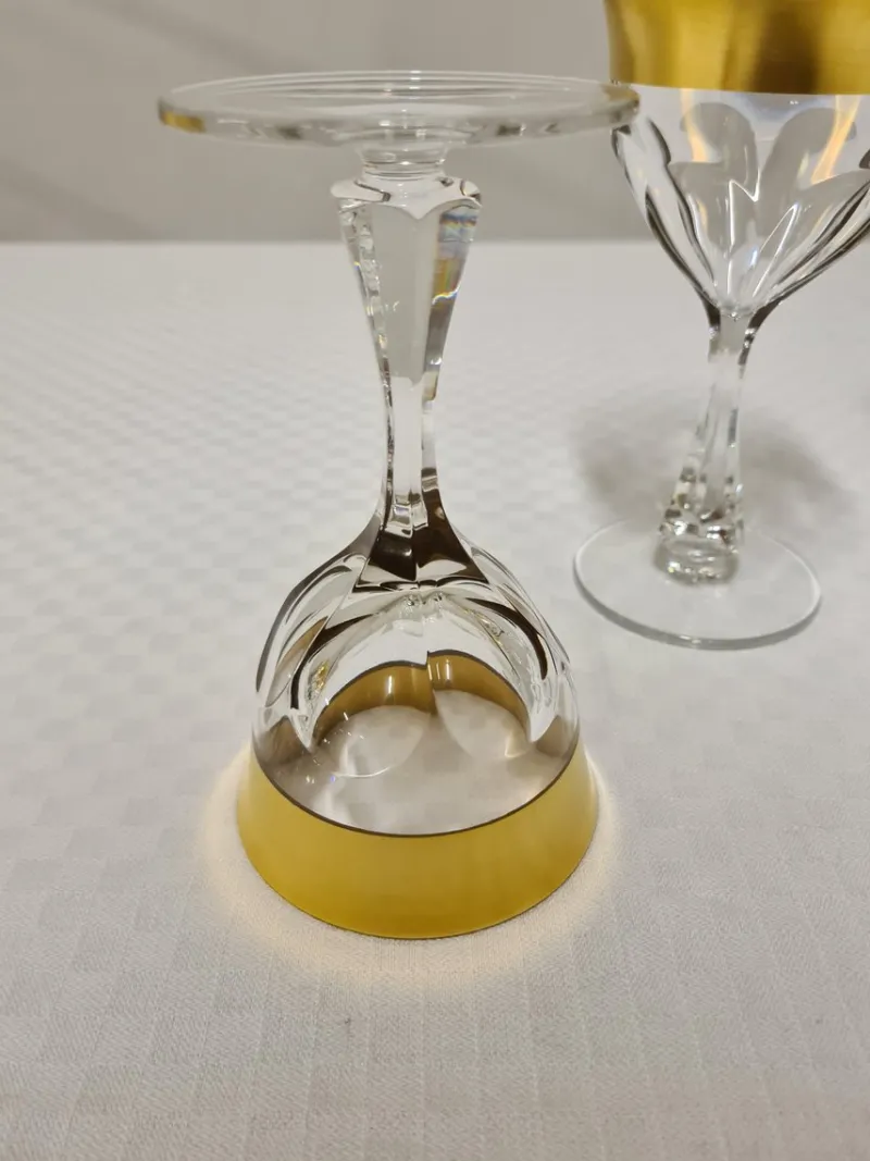 Pamono Glass Set in Crystal and Pure Gold by Barthmann, Set of 36> Glassware