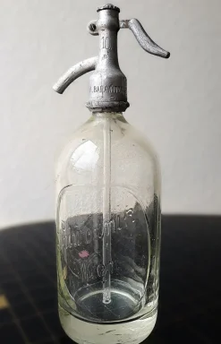 Pamono Glass Siphon Bottle, Vienna, Austria, 1920s><noscript><img width=