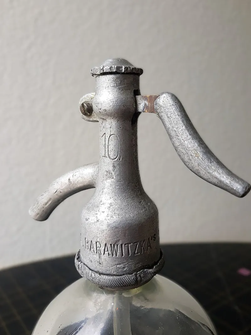 Pamono Glass Siphon Bottle, Vienna, Austria, 1920s> Bottles, Carafes & Jugs