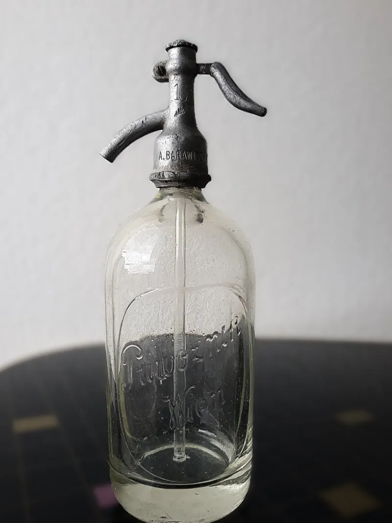 Pamono Glass Siphon Bottle, Vienna, Austria, 1920s> Bottles, Carafes & Jugs