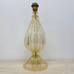 Pamono Glass Table Lamp from Barovier & Toso, Italy, 1970s> Table Lamps