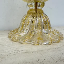 Pamono Glass Table Lamp from Barovier & Toso, Italy, 1970s><noscript><img width=