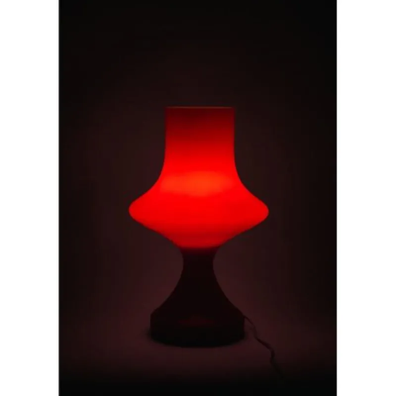 Pamono Glass Table Lamp from OPP Jihlava, 1960s