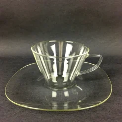 Pamono Glass Tea Service by Heinrich Löffelhardt for Schott & Gen. Mainz, 1955, Set of 17><noscript><img width=