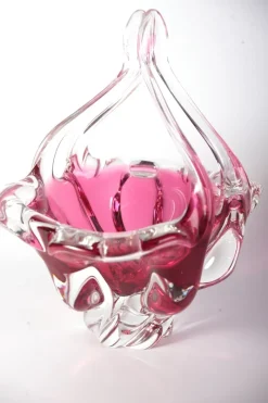 Sale Pamono Glass Vase and Bowl by Josef Hospodka for Sklarny Chribska, Czech, 1960s, Set of 5