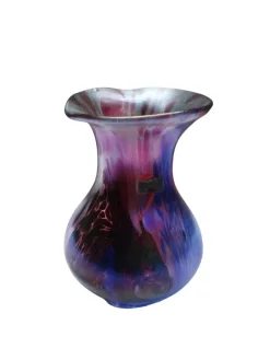 Pamono Glass Vase by Franz Austen forr Austen Glashütte, Bavarian Forest, Germany, 1970s> Glassware