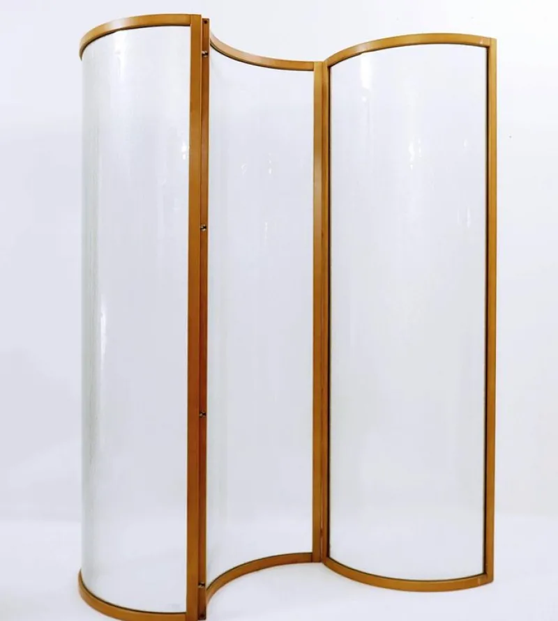 Pamono Glass Voyeur Screen by Vittorio Livi for Fiam, 1990s