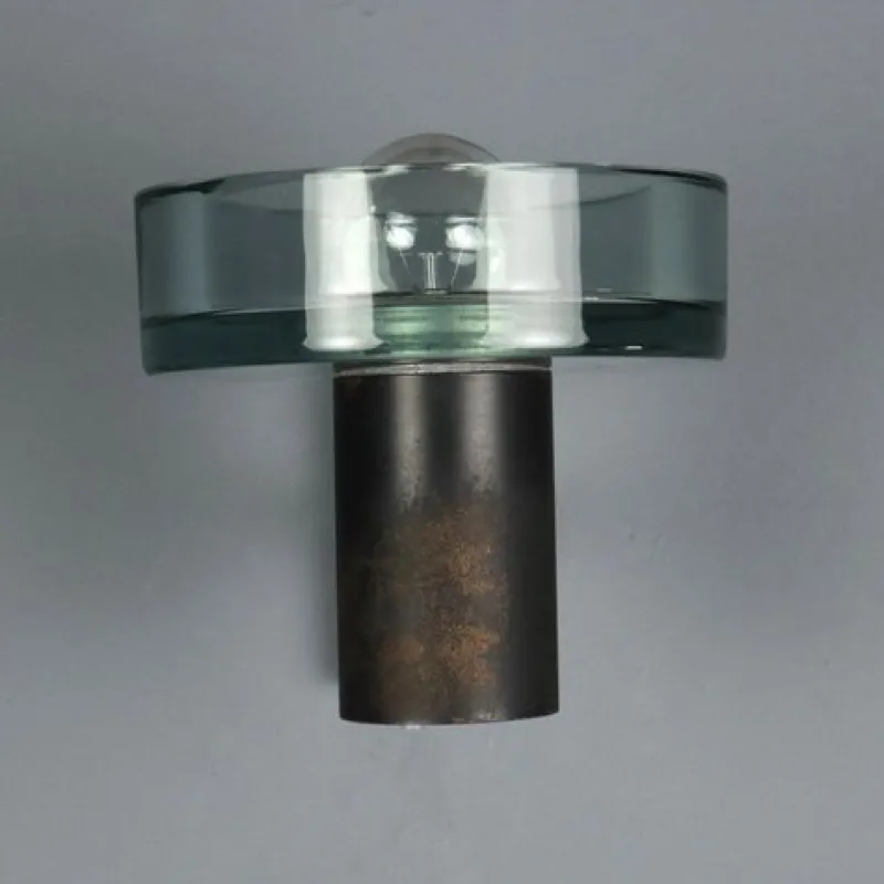 Pamono Glass Wall Lamp, 1960s> Wall Lights & Sconces