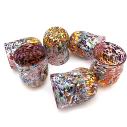 Discount Pamono Glasses in Pink Murano Glass from YourMurano, Set of 6
