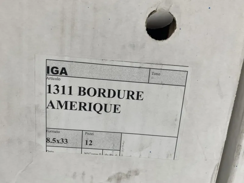 Outlet Pamono Glazed Ceramic Border Tiles by Keith Haring for Iga-Bordure Amerique, Set of 72