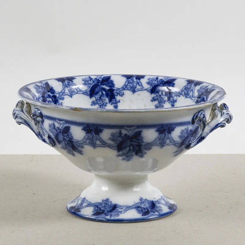 Outlet Pamono Glazed Ceramic Stand with Boulle Soup Tureen from Wedgwood