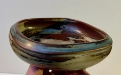 Pamono Glazed Stoneware Bowl by Bode Willumsen for Royal Copenhagen, 1940s><noscript><img width=