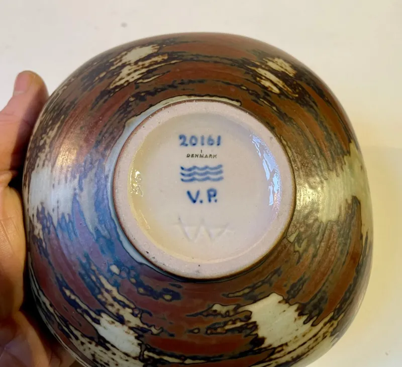 Pamono Glazed Stoneware Bowl by Bode Willumsen for Royal Copenhagen, 1940s> Bowls