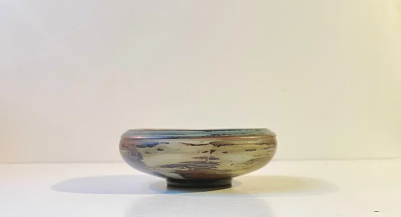 Pamono Glazed Stoneware Bowl by Bode Willumsen for Royal Copenhagen, 1940s> Bowls