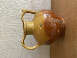 Outlet Pamono Glazed Terracotta Water Jar, Southwest France, 19th Century