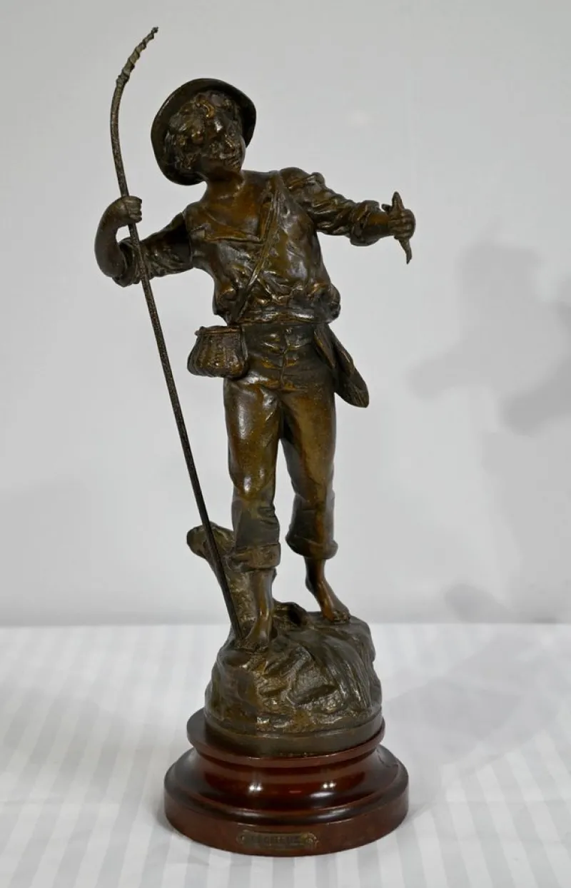 Best Pamono G.Maxim, Le Pêcheur et la Pêcheuse, Early 1900s, Regula, Set of 2