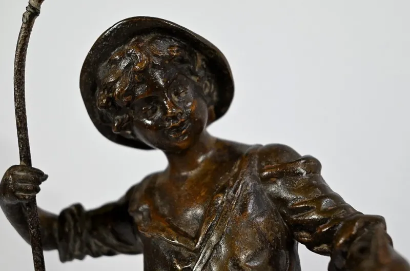 Best Pamono G.Maxim, Le Pêcheur et la Pêcheuse, Early 1900s, Regula, Set of 2