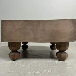 Hot Pamono Go Board Low Keyaki Wood Table, Japan, 1920s
