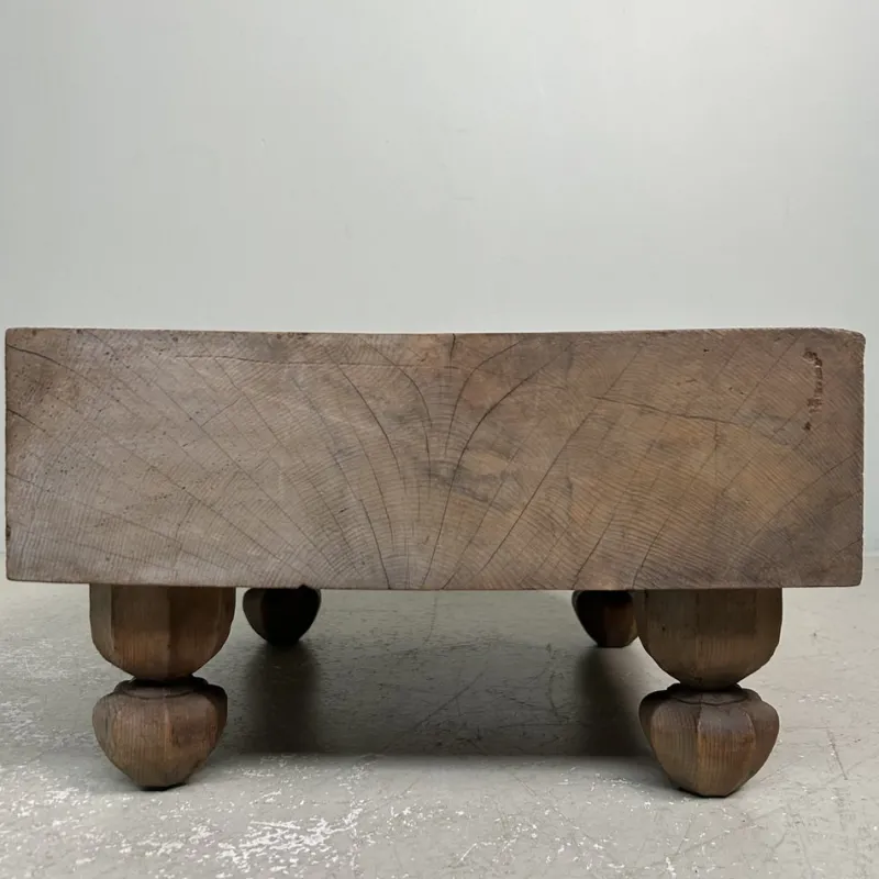Hot Pamono Go Board Low Keyaki Wood Table, Japan, 1920s