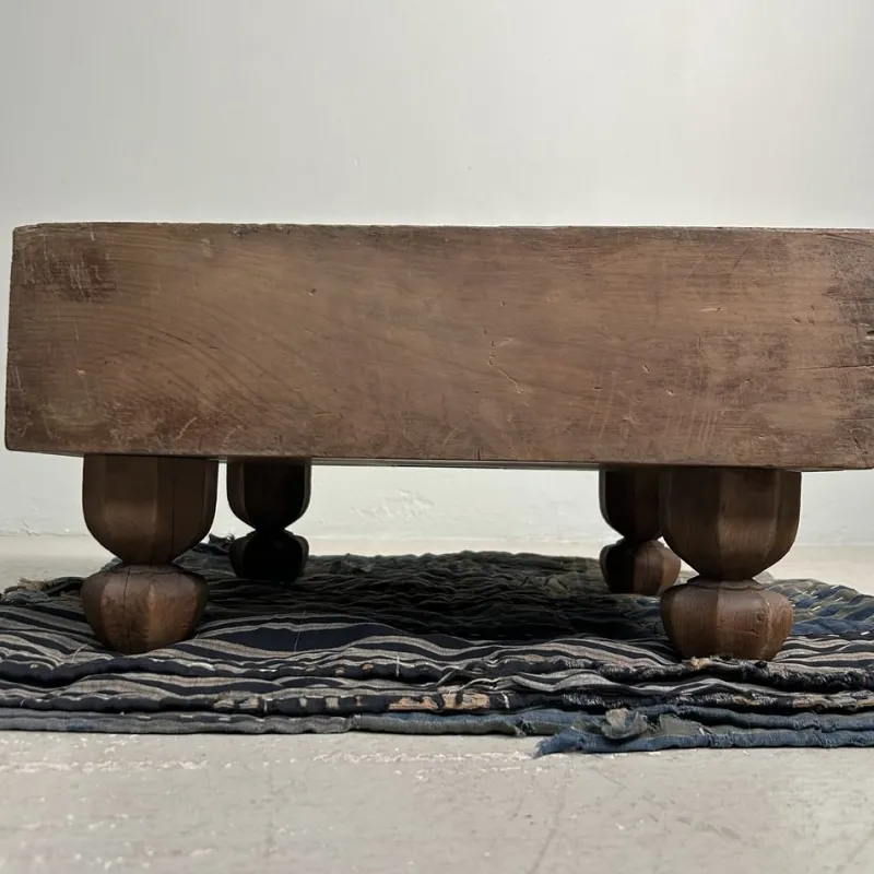Hot Pamono Go Board Low Keyaki Wood Table, Japan, 1920s