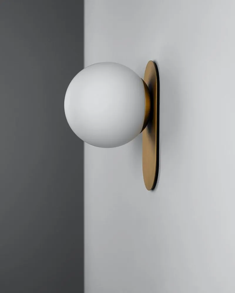 New Pamono Gold Adrion Wall Sconce Sm by Schwung