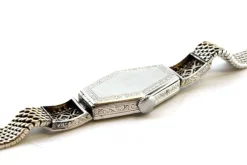 Sale Pamono Gold and Platinum Watch with Brilliant-Cut Diamonds