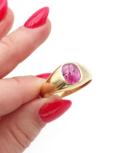 New Pamono Gold and Ruby Band Ring