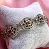 Online Pamono Gold and Silver Bracelet with Diamond Chips