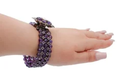 Outlet Pamono Gold and Silver Bracelet with Diamonds and Emeralds