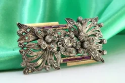 Pamono Gold and Silver Brooch with Brilliant-Cut Diamonds> Brooches