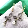 Pamono Gold and Silver Earrings, Set of 2> Earrings
