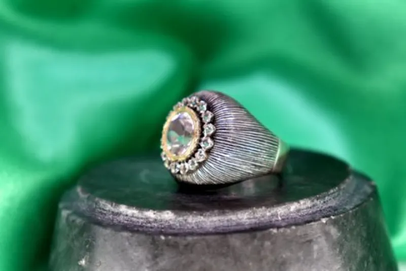 Best Pamono Gold and Silver Ring with Zirconias