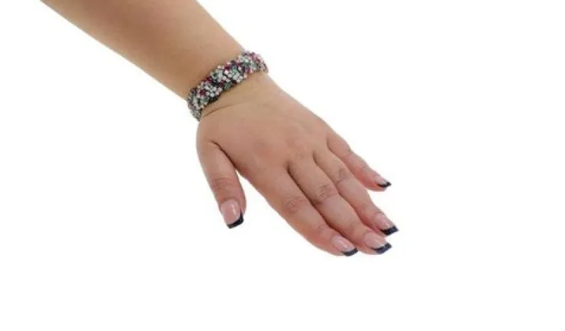 Best Pamono Gold Bracelet with Diamonds, Ruby, Sapphire & Emerald